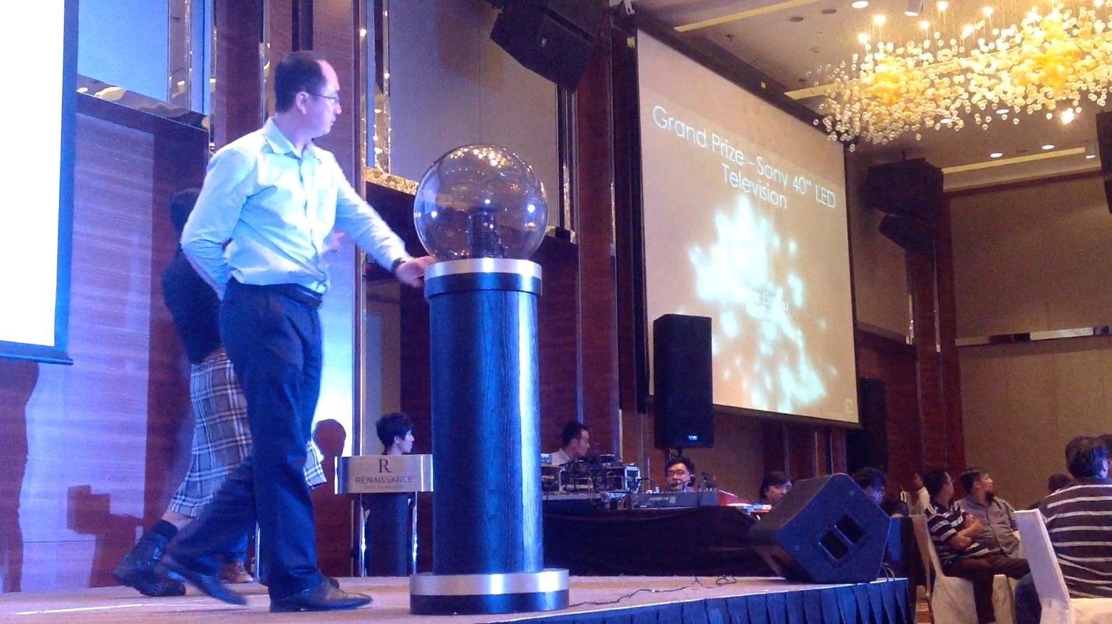 Lucky Draw Kit in action at a live event